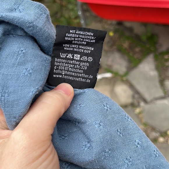 Linen High-Necked Prairie Blouse - Picture 6 of 6